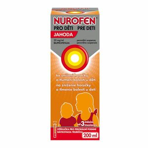 Nurofen pro děti 20 mg/ml jahoda suspenze 200 ml obraz