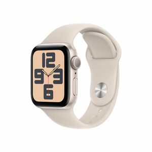 Apple Watch SE 40 mm sport band M/L smart hodinky Starlight obraz