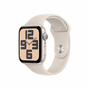 Apple Watch SE 44 mm sport band S/M smart hodinky Starlight obraz