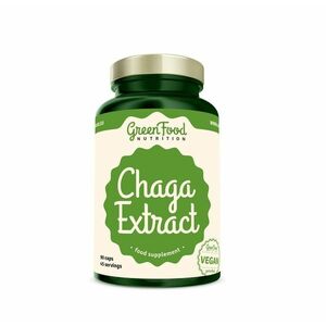 GreenFood Nutrition Chaga Extract 90 kapslí obraz