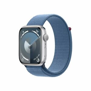 Apple Watch S9 45 mm sport loop smart hodinky Silver/Winter Blue obraz