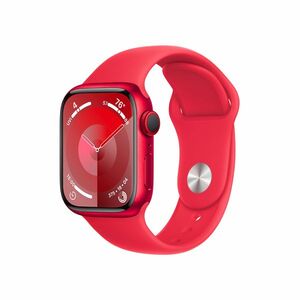 Apple Watch S9 Cellular 41 mm sport band S/M smart hodinky Red obraz