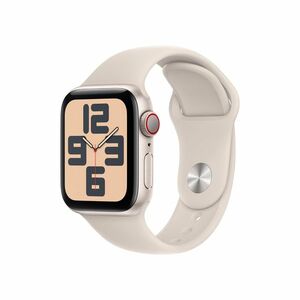 Apple Watch SE Cellular 40 mm sport band S/M smart hodinky Starlight obraz