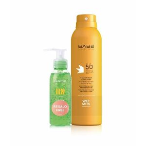 Babé Sun Transparentní opalovací sprej SPF50 200 ml + dárek aloe gel 90 ml obraz