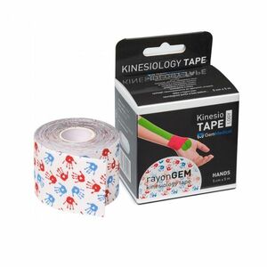 GM rayon kinesiology tape hedvábný 5 cm x 5 m hands obraz