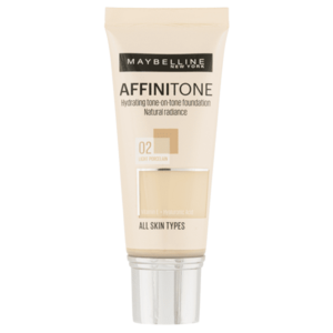 MAYBELLINE NEW YORK Affinitone make-up odstín 02 Light Porcelain 30 ml obraz