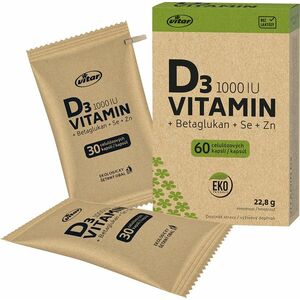 VITAR Vitamin D3 1000IU+betaglukan EKO 60 kapslí obraz