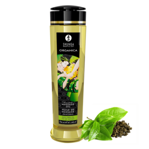 SHUNGA Masážní olej Organica Erotic Green Tea 240 ml obraz