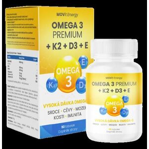 MOVIT ENERGY Omega 3 Premium+K2+D3+E 90 tobolek obraz