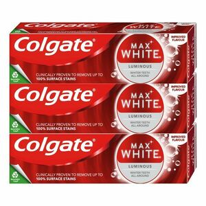 COLGATE Max White Luminous Zubní pasta 3 x 75 ml obraz