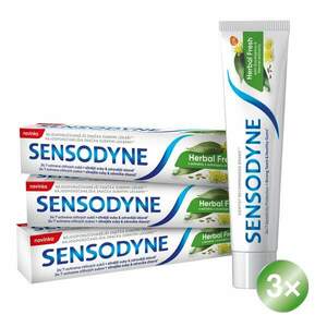 SENSODYNE Herbal Fresh Zubní pasta 3 x 75 ml obraz