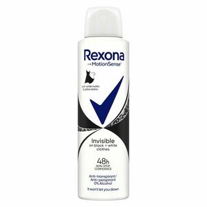 Rexona Invisible Black + White Antiperspirant sprej 150 ml obraz