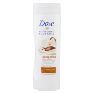 DOVE Nourishing Tělové mléko s bambuckým máslem pro suchou pokožku 400 ml obraz