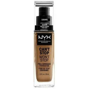 NYX PROFESSIONAL MAKEUP Can't Stop Won't Stop 24 hour Foundation Vysoce krycí make-up - 15 Caramel 30 ml obraz