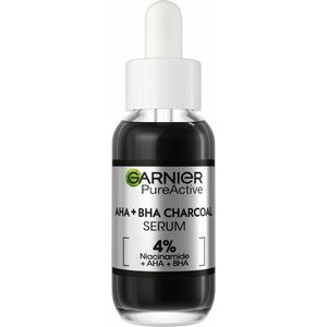 GARNIER Pure Active Sérum proti nedokonalostem AHA + BHA Charcoal 30 ml obraz