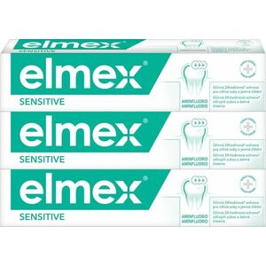 ELMEX Sensitive Zubní pasta pro citlivé zuby 3 x 75 ml obraz