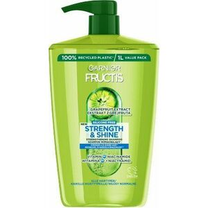GARNIER Fructis Strength & Shine Posilující šampon pro všechny typy vlasů bez lesku a síly, 1000 ml obraz