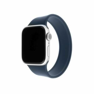 FIXED Elastický silikonový řemínek Silicone Strap pro Apple Watch 42/44/45mm modrý velikost L obraz