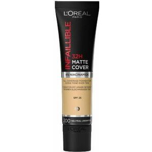 L'ORÉAL PARIS Infaillible 32H Matte Cover 200 Golden Sand matující make-up 30 ml obraz