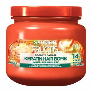 GARNIER Fructis Goodbye damage keratin hair bomb maska na vlasy, 320 ml obraz