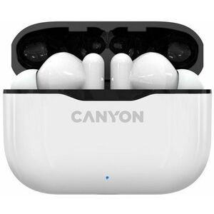 CANYON TWS-3 Bluetooth sportovní sluchátka s mikrofonem, bílá obraz