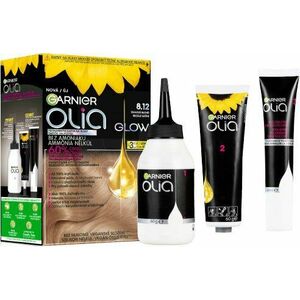 GARNIER Olia Glow permanentní barva na vlasy 8.12, duhová blond obraz