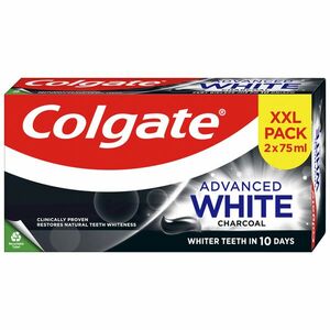 COLGATE zubní pasta Advanced White Charcoal 2 x 75 ml obraz