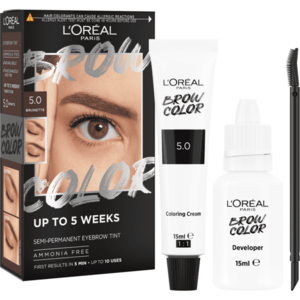 L'ORÉAL PARIS Brow Color 5.0 Brunette semi-permanentní barva na obočí obraz