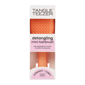 TANGLE TEEZER The Ultimate Detangler Mini Straight - Curly Salmon Pink Apricot obraz