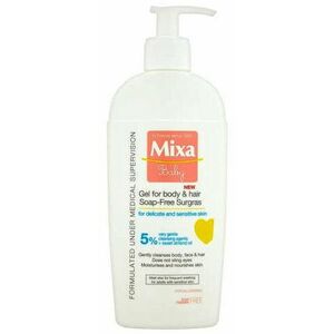 MIXA Baby Extra vyživující mycí gel na tělo a vlásky 250 ml obraz