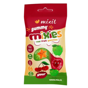 MIXIT Gummy Mixies Jablko & třešeň - přírodní želé bonbóny 35 g obraz