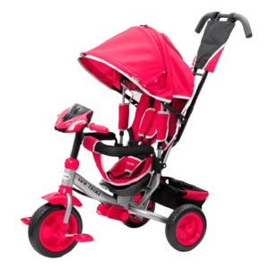 BABY MIX Dětská tříkolka s LED světly Lux Trike růžová obraz