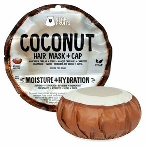 BEAR FRUITS Coconut Moisture Hydration Vlasová maska + čepice na vlasy 20 ml obraz