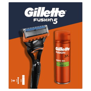 Gillette Dárková sada: Fusion holicí strojek + Fusion gel 200 ml obraz