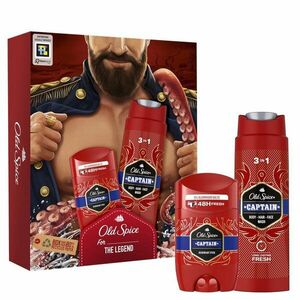 OLD SPICE Dark Captain pro muže, Dárková sada s tuhým deodorantem a sprchovým gelem s tóny santalového dřeva a citrusů obraz