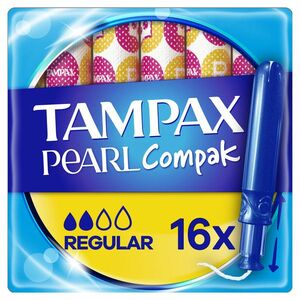 TAMPAX Compak Pearl regular tampony s aplikátorem 16 ks obraz