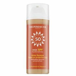 Dermacol Sun Tinted Water Resistant Fluid SPF50 krém na opalování pro sjednocení barevného tónu pleti 50 ml obraz