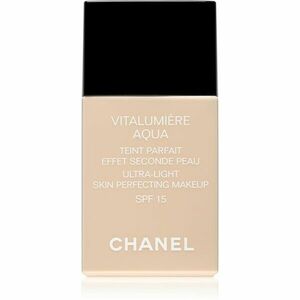 Chanel Vitalumière Aqua ultra lehký make-up pro zářivý vzhled pleti odstín 30 Beige SPF 15 30 ml obraz