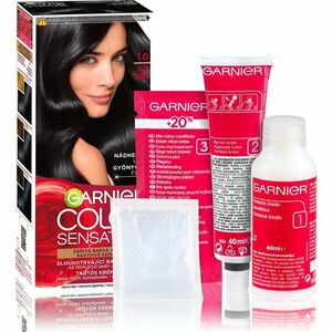 Garnier Color Sensation barva na vlasy odstín 1.0 Onyx Black 1 ks obraz