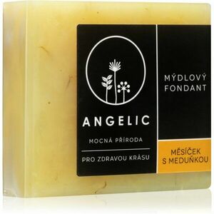 Angelic Mýdlový fondant Měsíček & Meduňka extra jemné přírodní mýdlo 105 g obraz