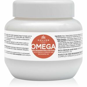 Kallos KJMN Professional Omega vyživující maska na vlasy s omega 6 komplexem a makadamia olejem 275 ml obraz