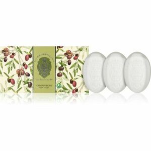 La Florentina Olive Flowers Hand Soap sada tuhých mýdel s olivovým olejem 3x150 g obraz