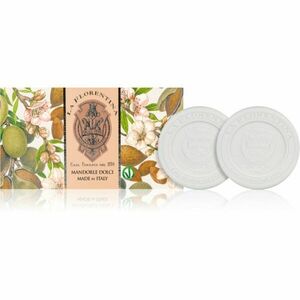 La Florentina Sweet Almonds Sculpted Soap přírodní tuhé mýdlo s mandlovým olejem 2x115 g obraz