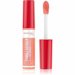 Rimmel Thrill Seeker Glassy Gloss lesk na rty pro větší objem odstín 250 Peachy Vibes 10 ml obraz