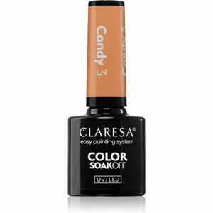 Claresa SoakOff UV/LED Color Candy gelový lak na nehty odstín 3 5 g obraz