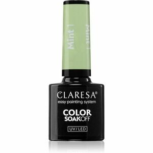 Claresa SoakOff UV/LED Color Mint gelový lak na nehty odstín 1 5 g obraz