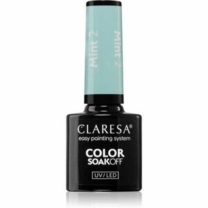 Claresa SoakOff UV/LED Color Mint gelový lak na nehty odstín 2 5 g obraz