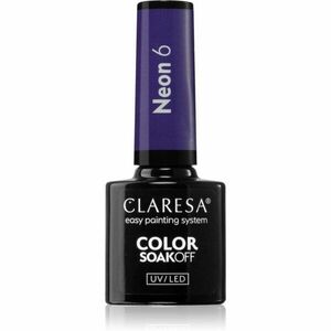 Claresa SoakOff UV/LED Color Neon gelový lak na nehty odstín 6 5 g obraz