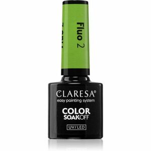 Claresa SoakOff UV/LED Color Fluo gelový lak na nehty odstín 2 5 g obraz