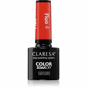 Claresa SoakOff UV/LED Color Fluo gelový lak na nehty odstín 4 5 g obraz